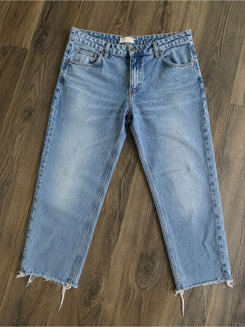 ASOS Light Blue Cropped Ankle Straight leg Denim Jeans